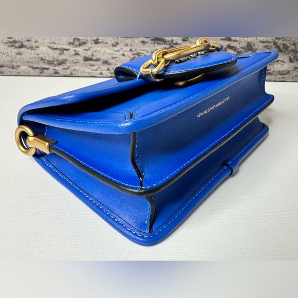 NWT Coach Hero Crossbody Bag in Glovetanned Leather Blue Fin C8441 - Picture 10 of 15